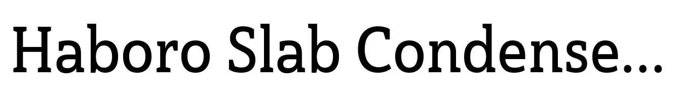 Haboro Slab Condensed Demi